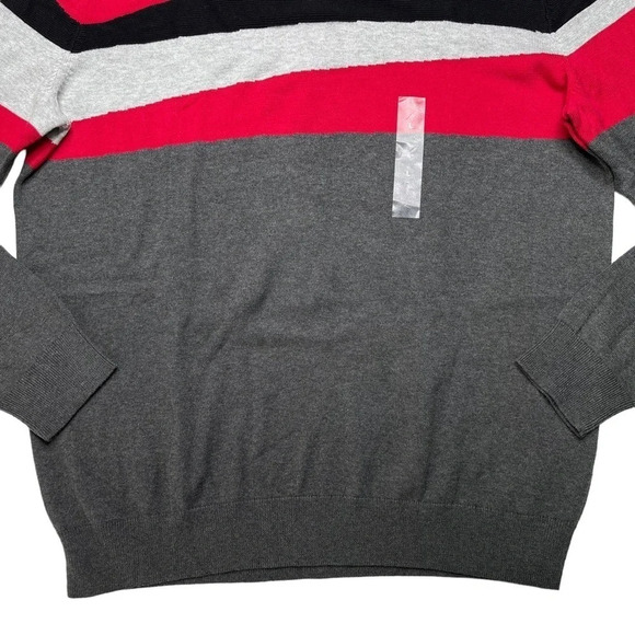 Alfani Novelty Table Jester Red Classic Fit Crewneck Mens Sweater Size Large - Picture 3 of 10